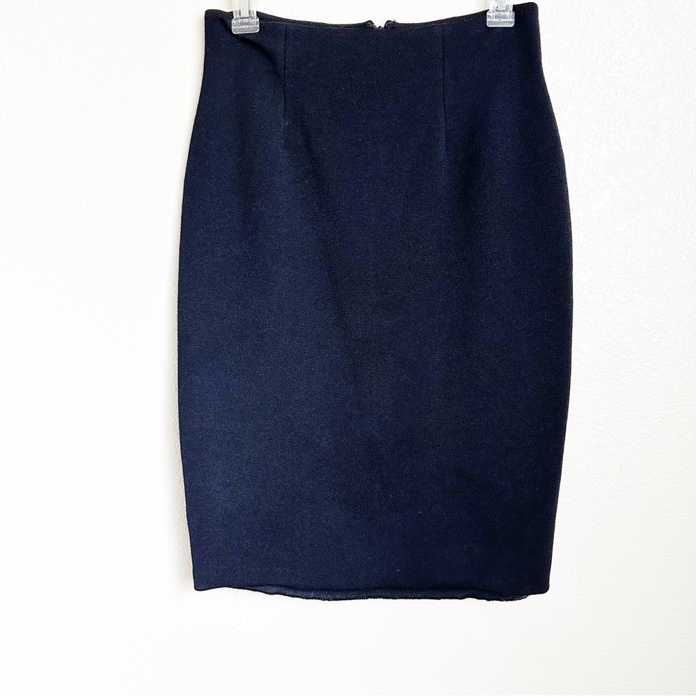 St. John‎ Black Knit Skirt Sz 4